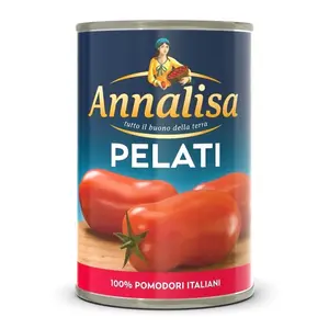 Cà Chua Nguyên Trái Bóc Vỏ, Pelati, Peeled Tomatoes (800g) - ANNALISA