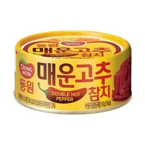 Cá Ngừ Vị Ớt Cay Gấp Đôi, Double Hot Pepper Tuna (100g) - DONGWON