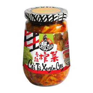 Cải Tứ Xuyên Cay, Spicy Pickled Cabbage Sichuan Style (338g) - ONG CHA VA