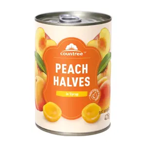 Đào Lát Ngâm Đường, Peach Slices in Syrup (425g) - COUNTREE