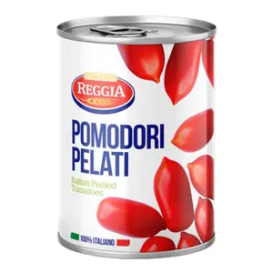 Cà Chua Nguyên Trái Lột Vỏ, Pomodori Pelati Interi, Italian Whole Peeled Tomatoes (400g) - PASTA REGGIA