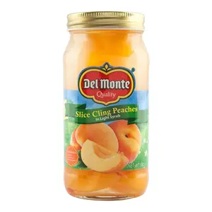 Đào Cắt Lát Ngâm Nước Đường, Sliced Cling Peaches in Light Syrup (680g) - DEL MONTE