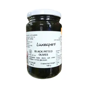 Oliu Đen Không Hạt, Black Pitted Olives (340g) - LUXEAPERS