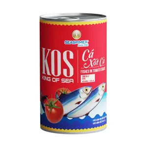 Cá Xốt Cà, KOS, Fishes in Tomato Sauce (155g) - SEASPIMEX