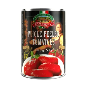 Cà Chua Nguyên Trái Bóc Vỏ, Whole Peeled Tomatoes (400g) - CAMPAGNA