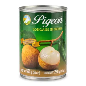 Nhãn Ngâm Nước Đường, Longans in Syrup, 20 oz (565g) - PIGEON