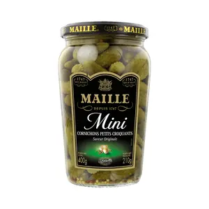 Dưa Chuột Ngâm, Mini Cornichons Petits Croquants, Saveur Originale (400g) - MAILLE