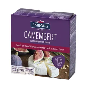 Phô Mai Camembert, Soft White Mould Cheese, 24% Fat (125g) - EMBORG