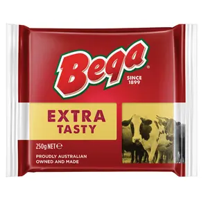 Phô Mai Cheddar Khối, Extra Tasty, Cheddar Cheese Block (250g) - BEGA