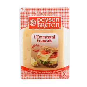 Phô Mai, L`Emmental Francais, 10 Lát (160g) - PAYSAN BRETON