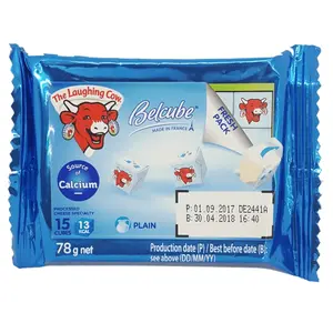 Phô Mai Vuông Vị Nguyên Bản, Belcube, Cheese Cubes, Plain, 15 Viên (78g) - LA VACHE QUI RIT