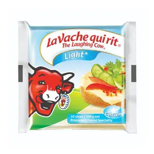 Phô Mai Lát Ít Béo, Processed Cheese, Light, 10 Lát (200g) - LA VACHE QUI RIT