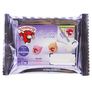 Phô Mai Vuông Vị Ham & Hành, Belcube, Cheese Cubes, Onion Ham Flavour, 15 Viên (78g) - LA VACHE QUI RIT