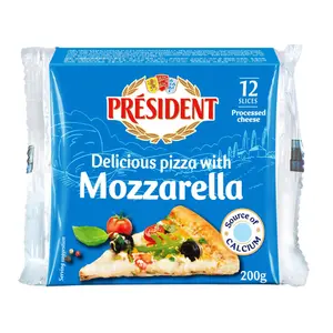 Phô Mai Lát, Delicious Pizza with Mozzarella, 12 Lát (200g) - PRESIDENT