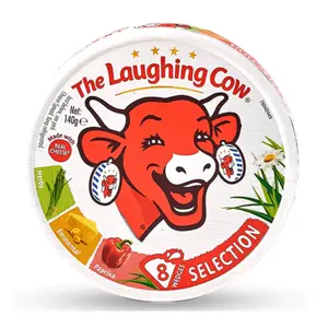 Phô Mai Con Bò Cười 3 Vị, Cheese Spread, Herbs Emmental Paprika Selection, 8 Miếng (140g) - LA VACHE QUI RIT