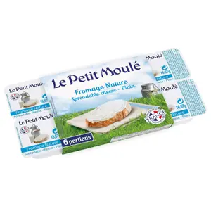 Phô Mai Phết Dạng Vỉ, Le Petit Moulé, Fromage Nature, Spreadable Cheese, Plain, 6 Phần (100g) - PAYSAN BRETON