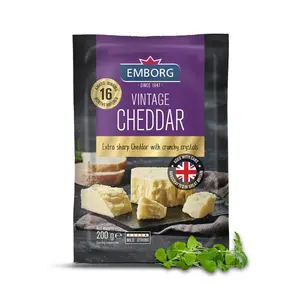 Phô Mai Cheddar Kiểu Anh Ủ 16 Tháng, Vintage Cheddar (200g) - EMBORG