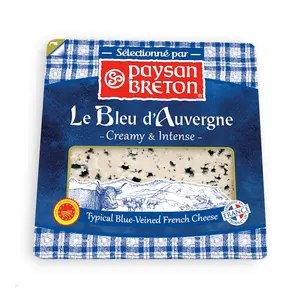 Phô Mai Xanh, Le Bleu d`Auvergne, Blue-Veined French Cheese (125g) - PAYSAN BRETON