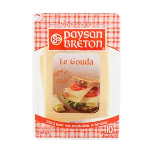 Phô Mai, Le Gouda, 10 Lát (160g) - PAYSAN BRETON