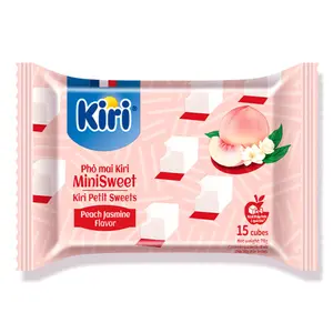 Phô Mai Vuông Vị Đào Hoa Nhài, Mini Sweet Cheese Cubes, Peach Jasmine Flavor, 12 Viên (78g) - KIRI