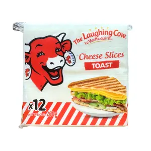 Phô Mai Lát Con Bò Cười, The Laughing Cow Cheese Slices, Toast, 12 Lát (200g) - LA VACHE QUI RIT