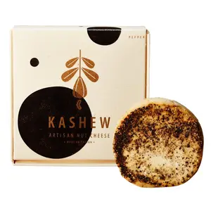 Phô Mai Thuần Chay Ủ Già Vị Tiêu Đen, Artisan Nut Cheese, Vegan Aged Cheese, Pepper (140g) - KASHEW