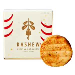 Phô Mai Thuần Chay Ủ Già Vị Ớt Cay, Artisan Nut Cheese, Vegan Aged Cheese, Spicy Chili (140g) - KASHEW