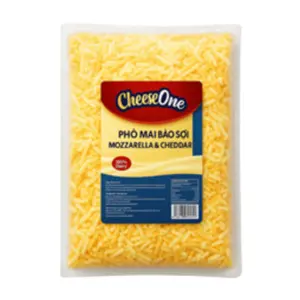 Phô Mai Bào Sợi, Shredded Mozzarella & Cheddar (500g) - CHEESE ONE
