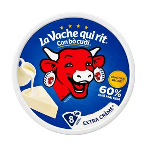 Phô Mai Con Bò Cười 60% Phô Mai Kem, Laughing Cow Cheese, Extra Creme, 8 Miếng (112g) - LA VACHE QUI RIT