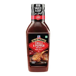 Sốt BBQ Vị Ớt & Tiêu, Grill Mates, Chilli & Pepper BBQ Sauce (500g) - MCCORMICK