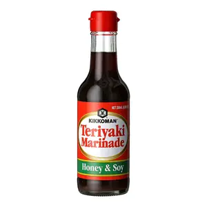 Sốt Tẩm Ướp Teriyaki Mật Ong & Tương Đậu Nành, Teriyaki Marinade, Honey & Soy (250ml) - KIKKOMAN