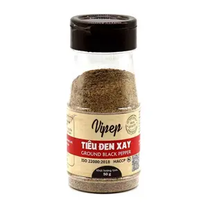 Tiêu Đen Xay, Ground Black Pepper (50g) - VIPEP