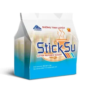 Đường Que, StickSu, Extra Refined Sugar, 50 Gói (400g) - BIEN HOA
