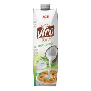 Nước Cốt Dừa, Rich Coconut Cream, Béo 16 - 19%, 33.8 fl oz (1000ml) - VICOFRESH