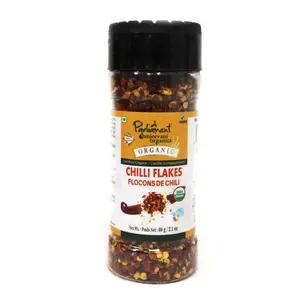 Ớt Xay Thô Hữu Cơ, Organic Chilli Flakes, 2.1 oz (60g) - PARLIAMENT SANJEEVANI ORGANICS