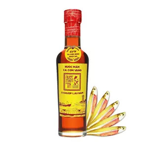 Nước Mắm Tĩn, Nước Mắm Cá Cơm Vàng, Fish Sauce 60N (250ml) - LANG CHAI XUA