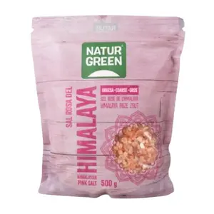 Muối Hồng Himalaya Dạng Hạt, Himalayan Pink Salt (500g) - NATURGREEN