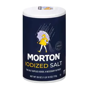 Muối Iot, Iodized Salt, 26 oz (737g) - MORTON