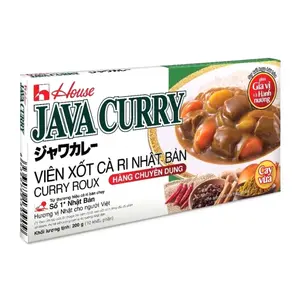 Viên Sốt Cà Ri Nhật Bản Cay Vừa, Java Curry, 10 Phần (200g) - HOUSE FOODS
