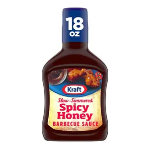 Sốt Ướp Thịt Nướng Vị Mật Ong Cay, Slow-Simmered Spicy Honey Barbecue Sauce, 18 oz (510g) - KRAFT