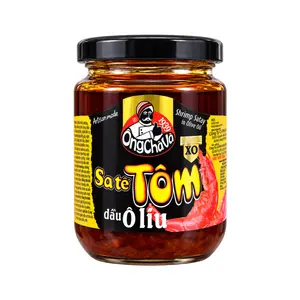 Sa Tế Tôm Dầu Oliu, XO Shrimp Satay in Olive Oil (230g) - ONG CHA VA