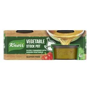 Nước Cốt Rau Cô Đặc, Vegetable Stock Pot, Gluten Free, 4 Gói (112g) - KNORR
