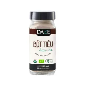 Bột Tiêu Hữu Cơ, Organic Black Pepper Powder (50g) - DACE