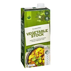 Nước Dùng Rau Củ, Vegetable Liquid Stock, No Added MSG (1L) - WOOLWORTHS