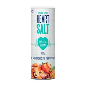 Muối Ăn Ít Sodium, Table Salt, 56% Less Sodium (200g) - HEART SALT