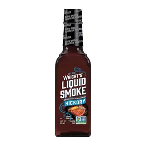 Sốt Ướp Thịt Nướng, Liquid Smoke, Hickory Concentrated Seasoning, 3.5 fl oz (103ml) - WRIGHT'S