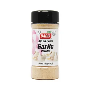 Bột Tỏi, Ajo en Polvo Garlic Powder, Gluten Free, 3 oz (85.05g) - BADIA