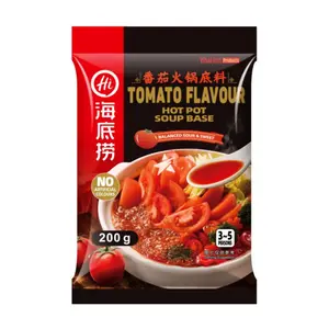 Cốt Lẩu Cà Chua, Tomato Flavour Hot Pot Soup Base (200g) - HAIDILAO
