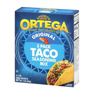 Bột Gia Vị Làm Bánh Taco, Original Taco Seasoning Mix, 3 Gói, 3 oz (84g) - ORTEGA