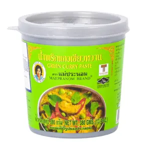 Gia Vị Cà Ri Xanh, Green Curry Paste, 13.4 oz (380g) - MAE PRANOM